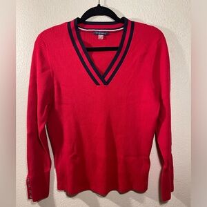 Tommy Hilfiger ribbed V-neck sweater